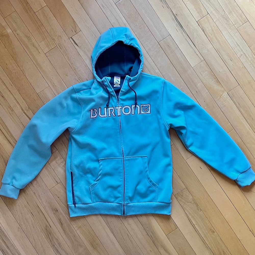 Burton Snowboards Dry Ride Hooded Full Zip Sweatshirt Fleece Hoodie Men's XL